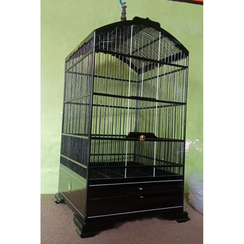 Sangkar Kotak KOSAN 40x40 A D R Premium Full  Kayu Jati Super Premium