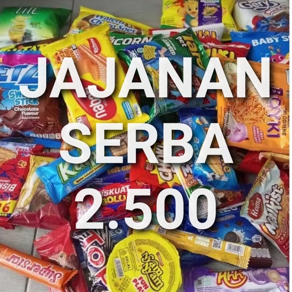 12.12 jajanan cemilan snack serba 2.500 ecer snack