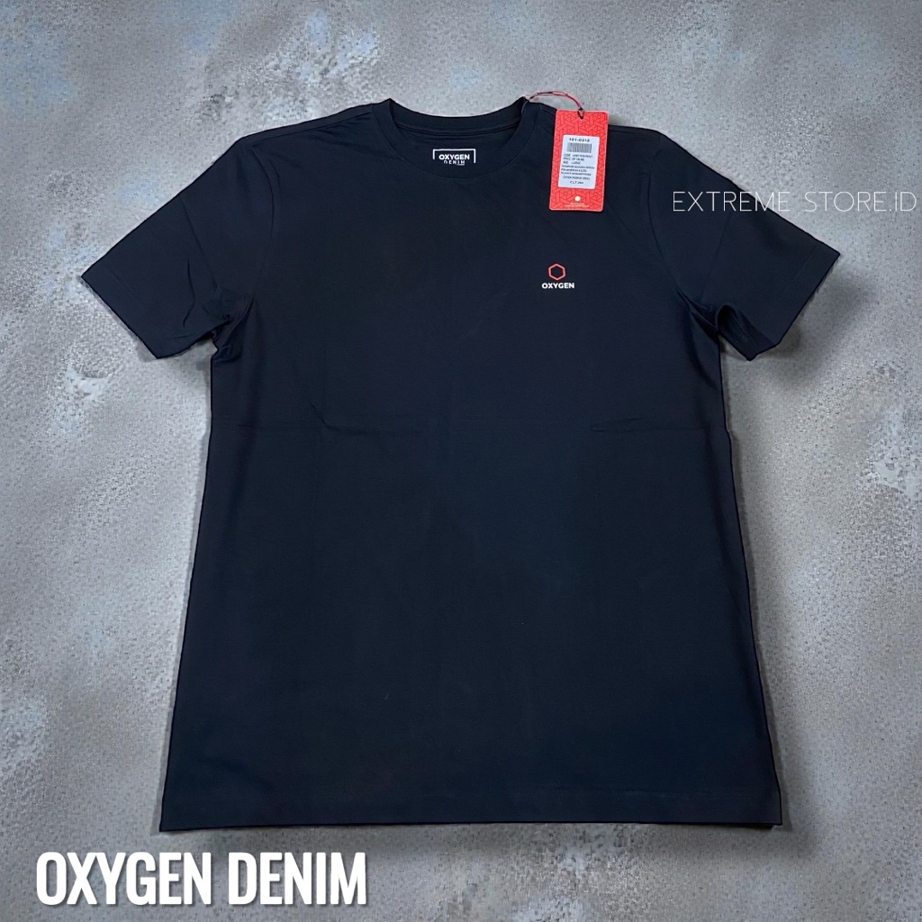 oxygen denim tshirt | kaos oxygen basic | kaos oxygen polos hitam
