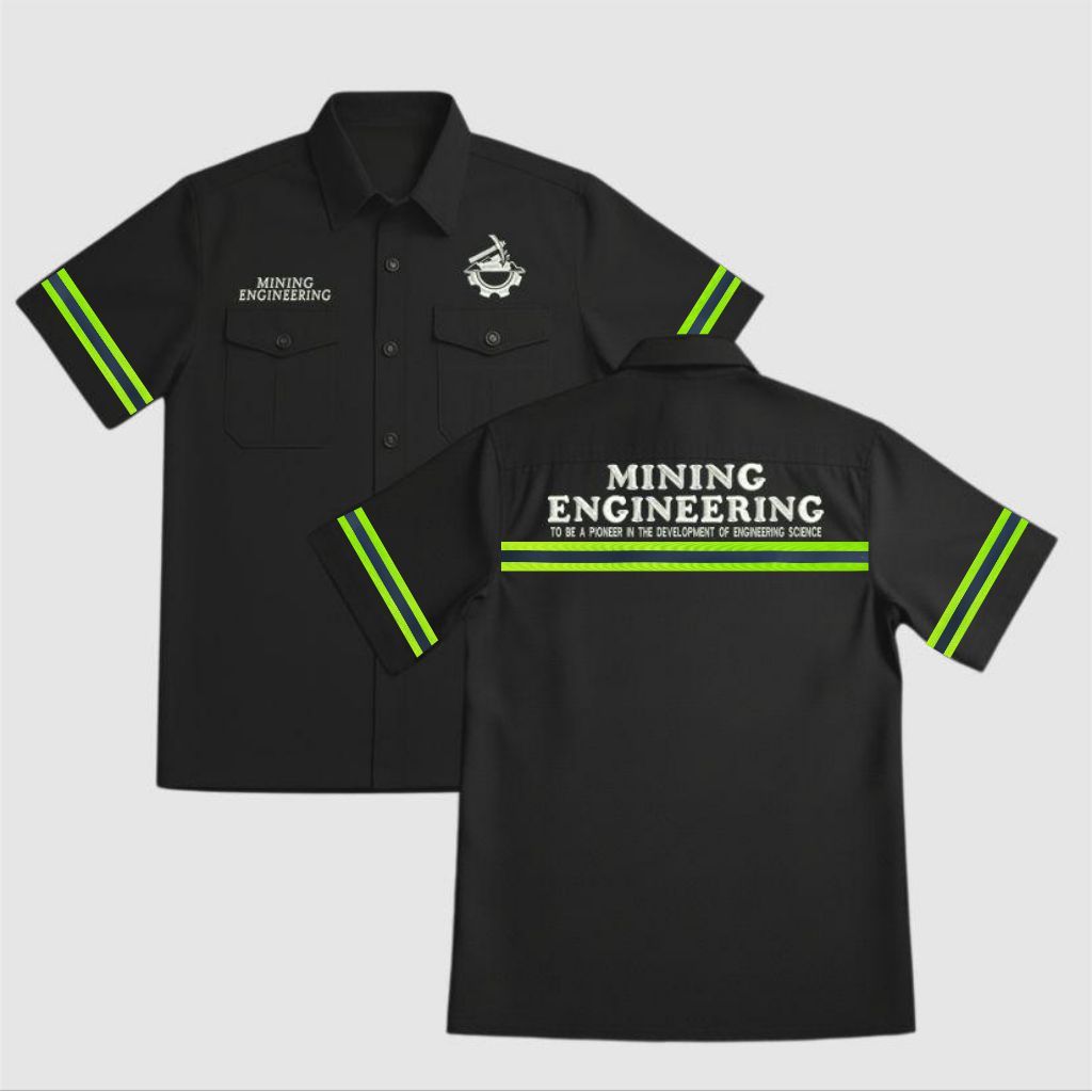 KEMEJA WORKSHIRT MINING ENGINEERING PITA SKOTLIGHT BORDIR KOMPUTER