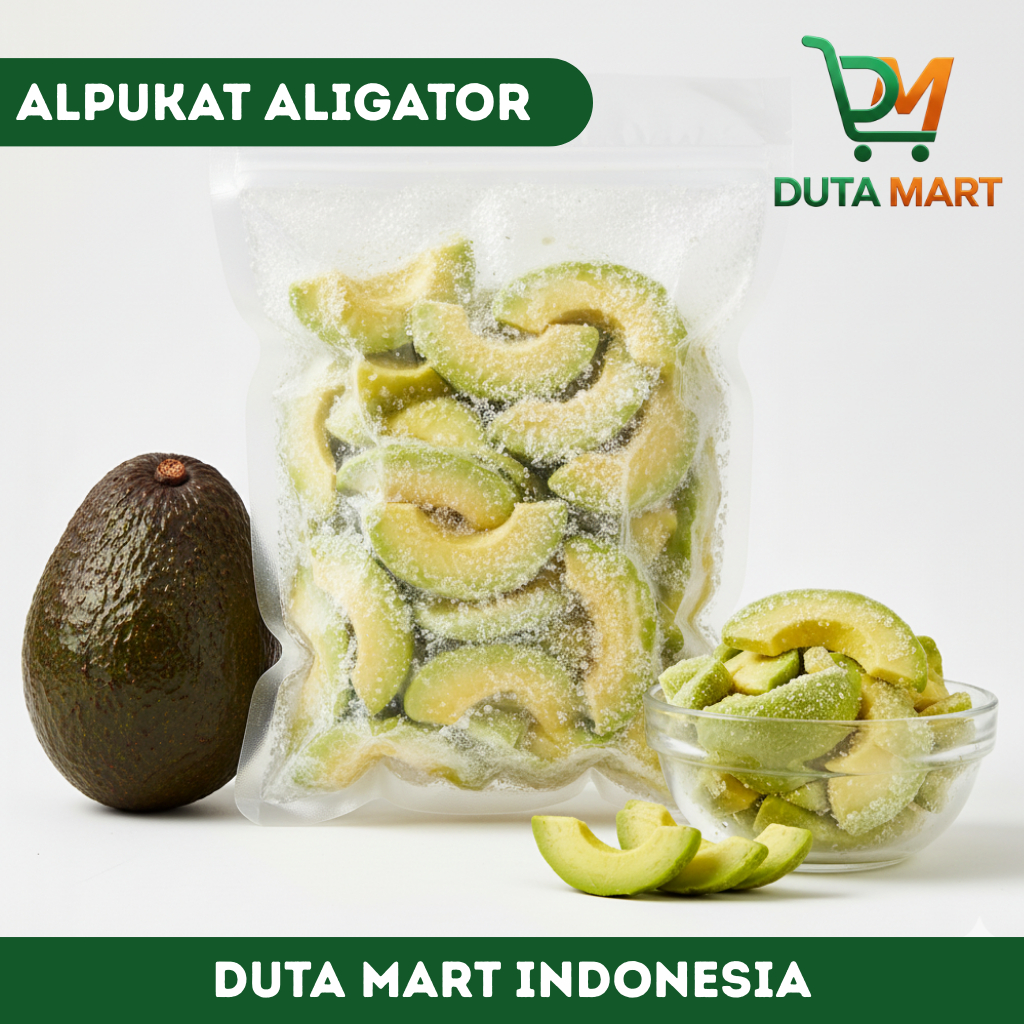 Alpukat Aligator Frozen Fruit – Buah Beku Segar Siap Konsumsi untuk Smoothies & Topping | Duta Buah 