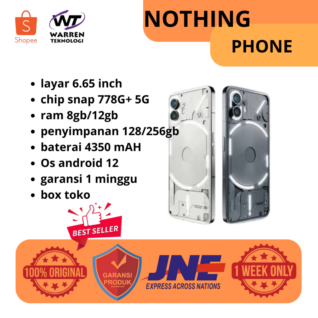 Nothing Phone (1) 5G 8/128GB 8/256GB gen 1 second ori