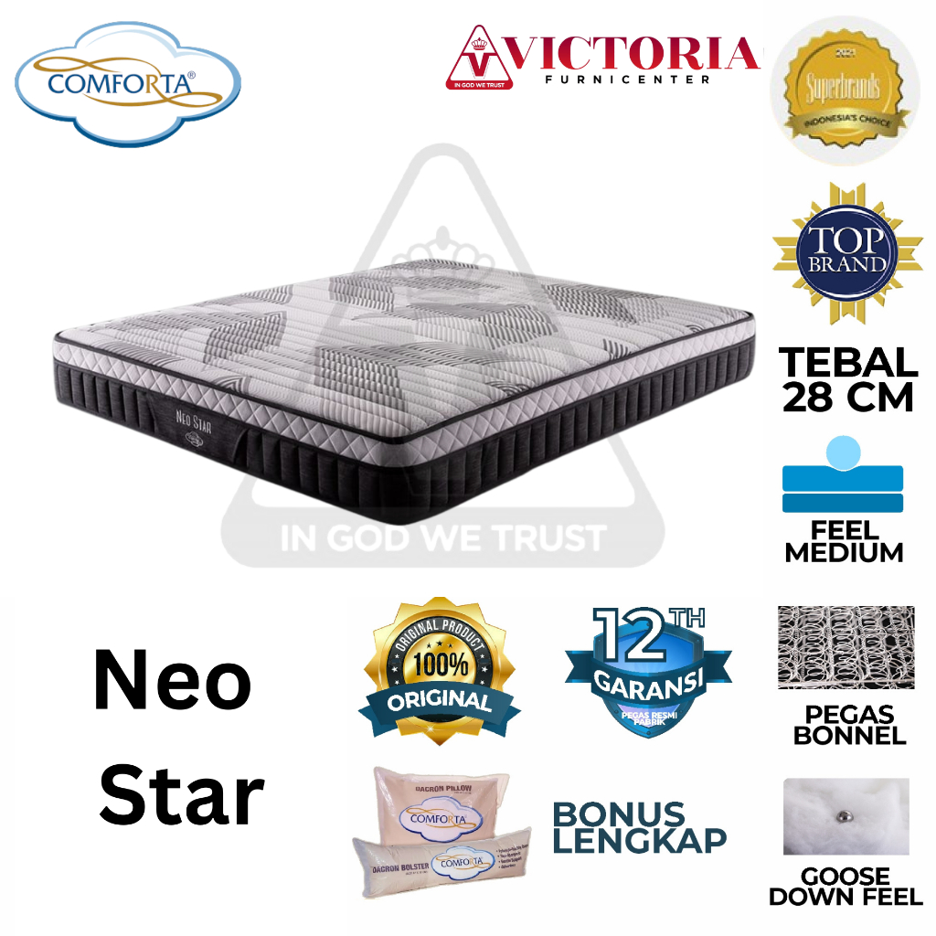 Comforta Neo Star 160 x 200 160x200 Kasur Saja Mattres Only