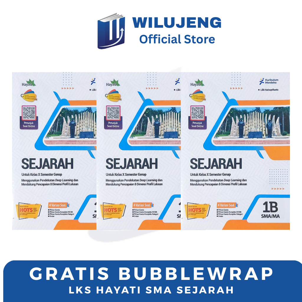 LKS Hayati Sejarah Kelas 10 11 12 Semester Ganjil & Genap SMA MA SMK Grahadi Kurikulum Merdeka