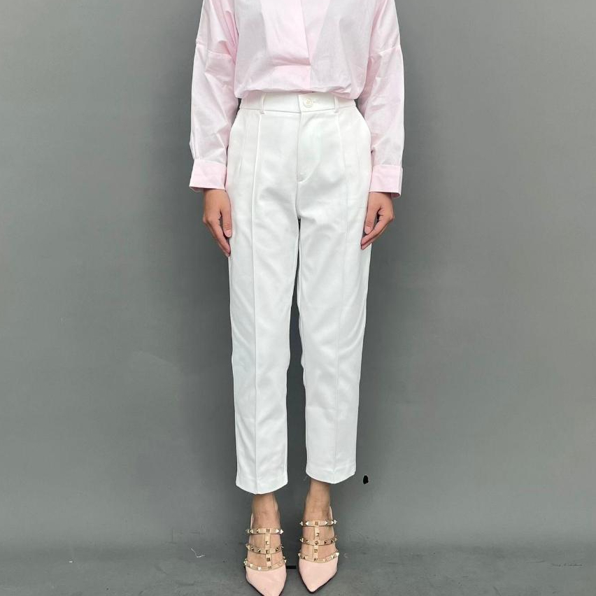 Magnolia Collection Celana Wanita Chinos Pants Putih