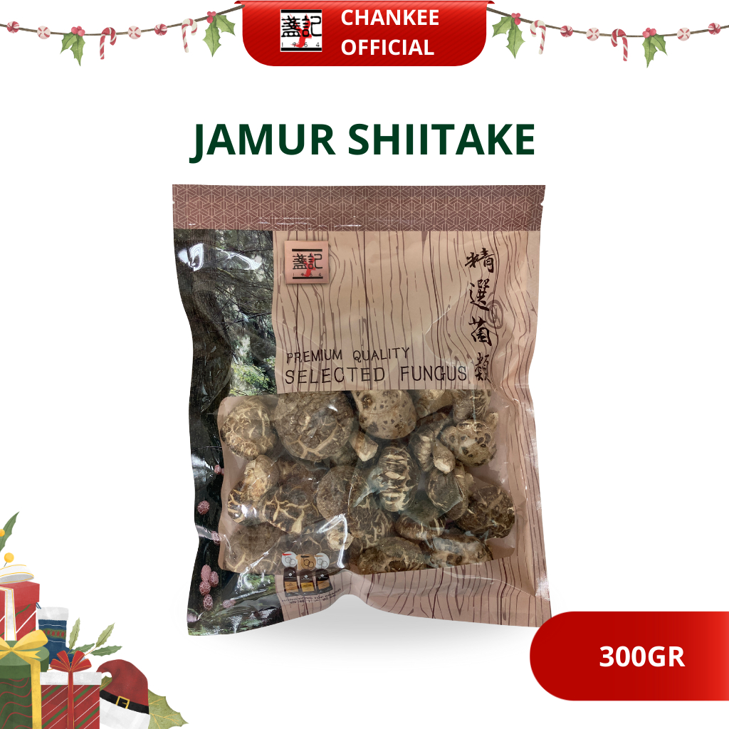 Jamur Shiitake Hioko Import Hongkong Jamur Shitake kering besar 300gr Premium