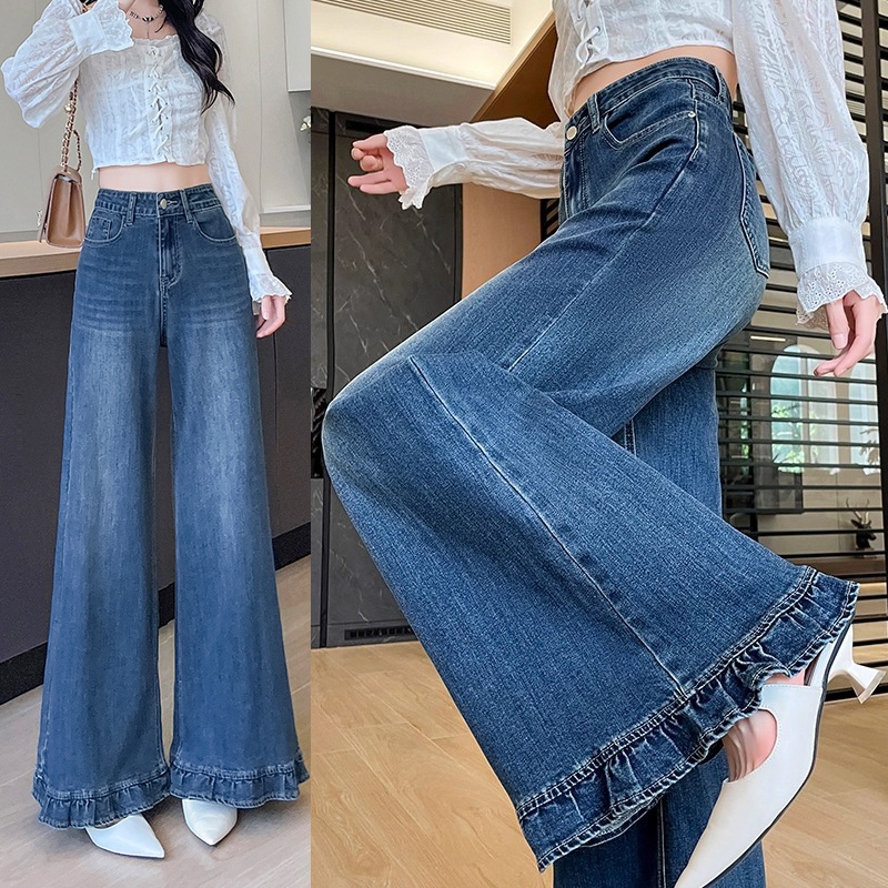 |kekinian.factory| Celana Jeans Wanita High Waist Flare Celana Jeans Wanita Korea Style Lurus Celana