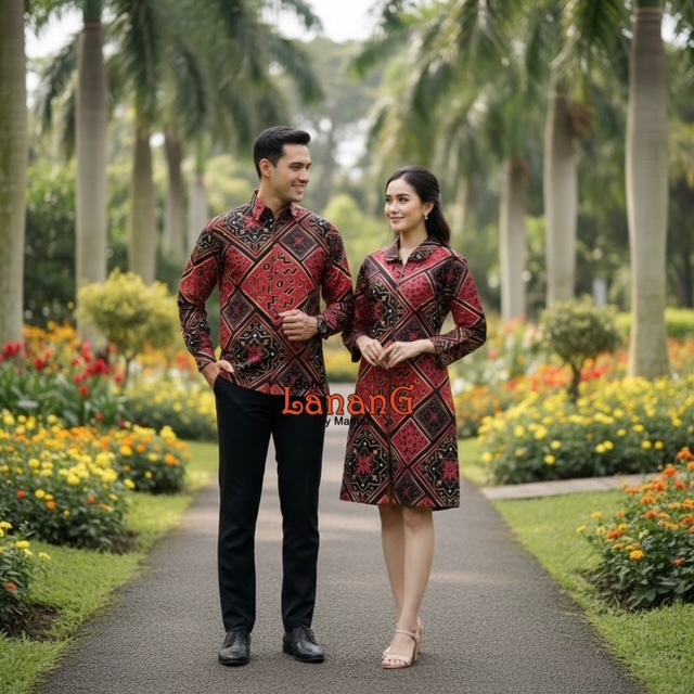 Batik Couple Batik Sarimbit Kode MAKKULAU 1 & 2 by Batik Lanang Mamez Batik Solo Batik Lontara Makas