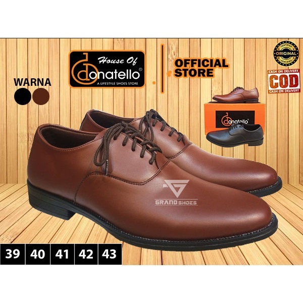 Donatello Sepatu pria formal formil slip on kantor anti slip kasual Original