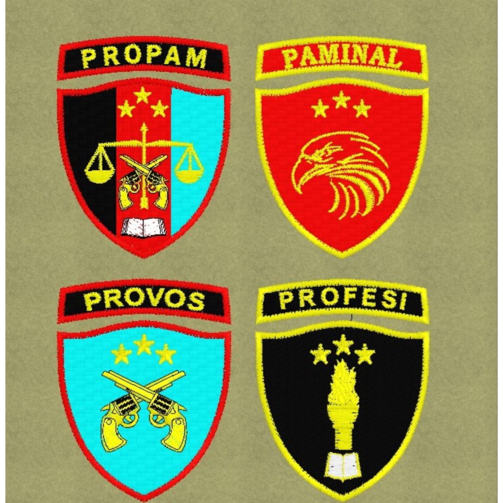 bordir timbul propam provos paminal profesi polri