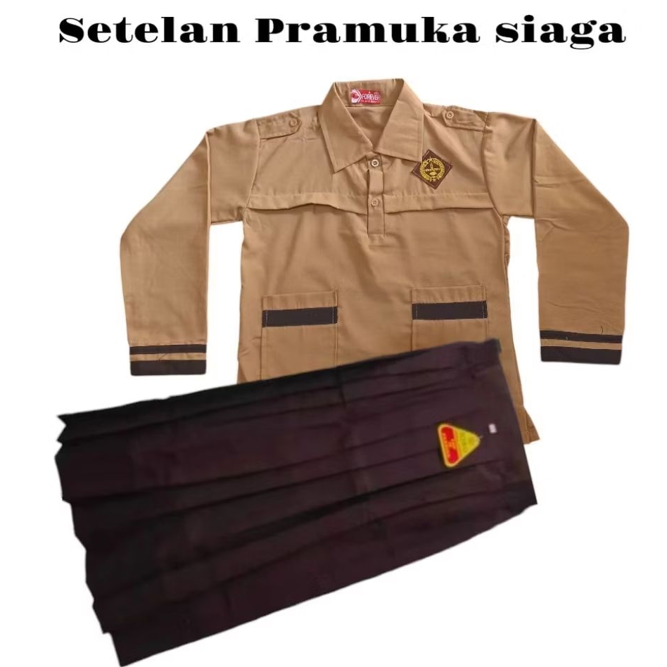 Seragam pramuka siaga sekolah SD-MI setelan seragam pramuka siaga SD