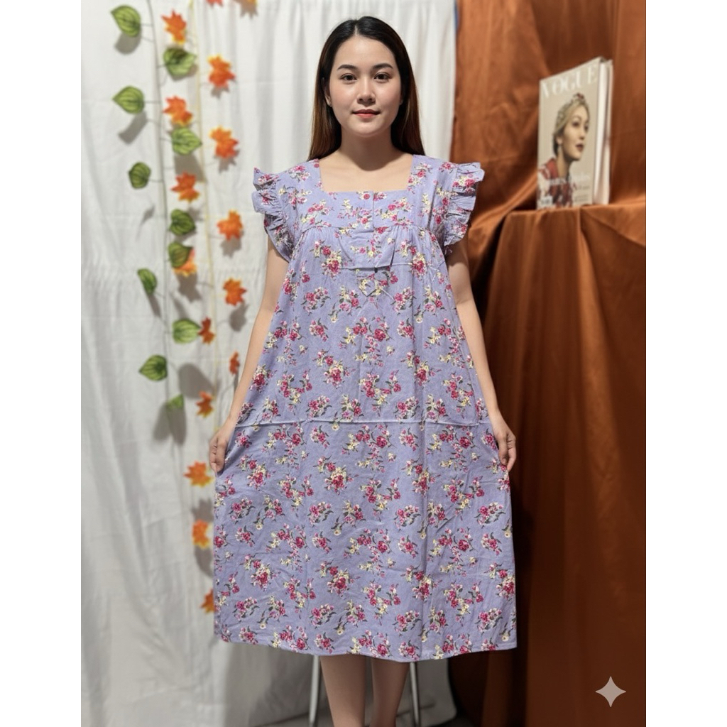 Daster Merek Pretty Girl Geber Busui Bumil Daster brand Pretty Girl Geber Daster Ruffle Geber brand 