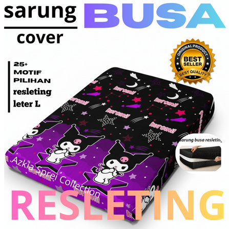 ( PROMO TERMURAH  ) Sarung Kasur Busa Resleting/kasur kapuk/kasur Springbed Model Resleting Ukuran S