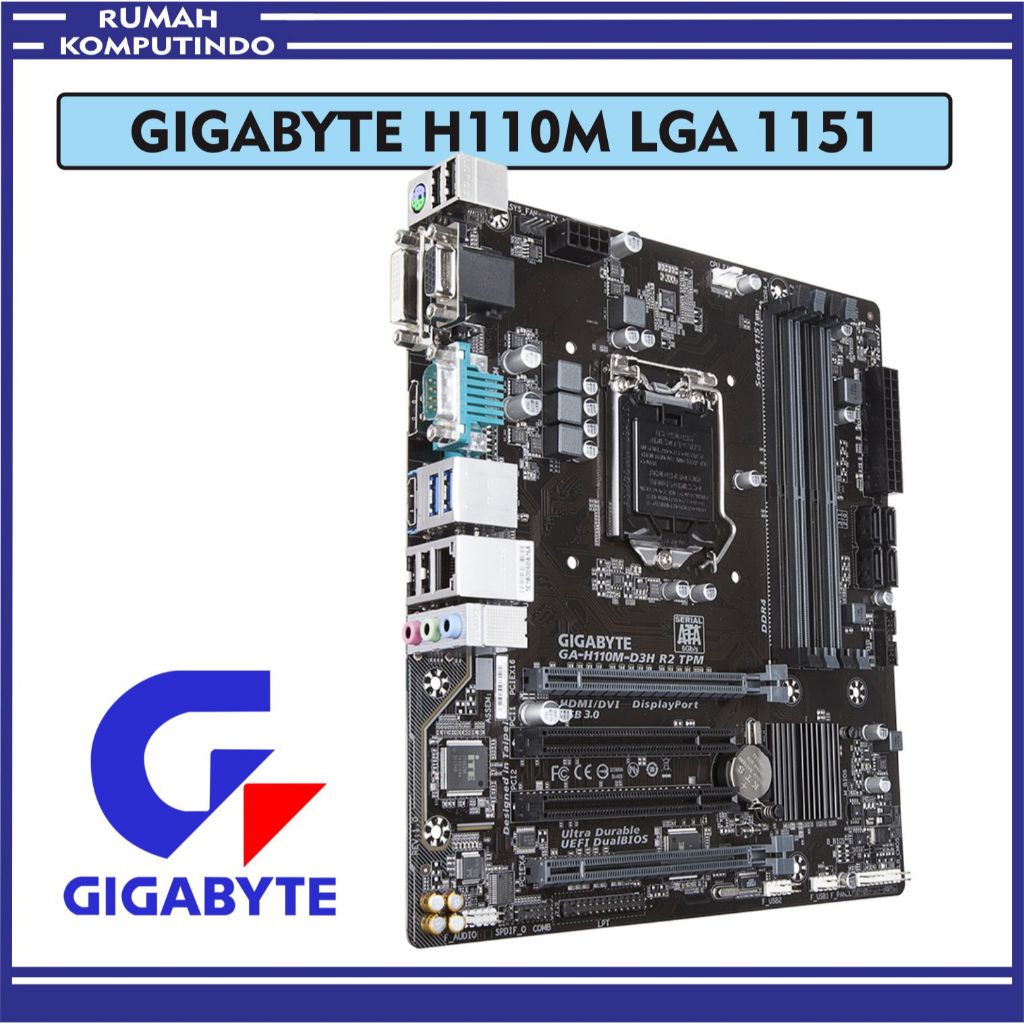 Motherboard H110M Gigabyte Gen6 Gen7 Lga 1151