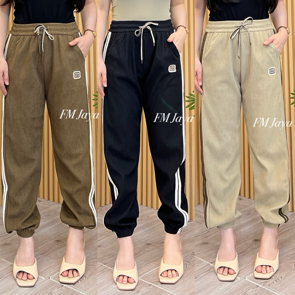 CELANA JOGGER LIST 602 || CELANA PANJANG CODORAY || JOGGER WANITA IMP*RT || CELANA OLAHRAGA || CELAN
