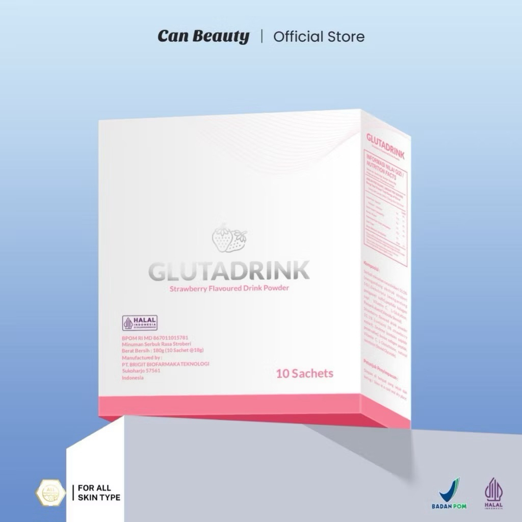 CAN BEAUTY kolagen Glutadrink - Collagen drink with extract strawberry