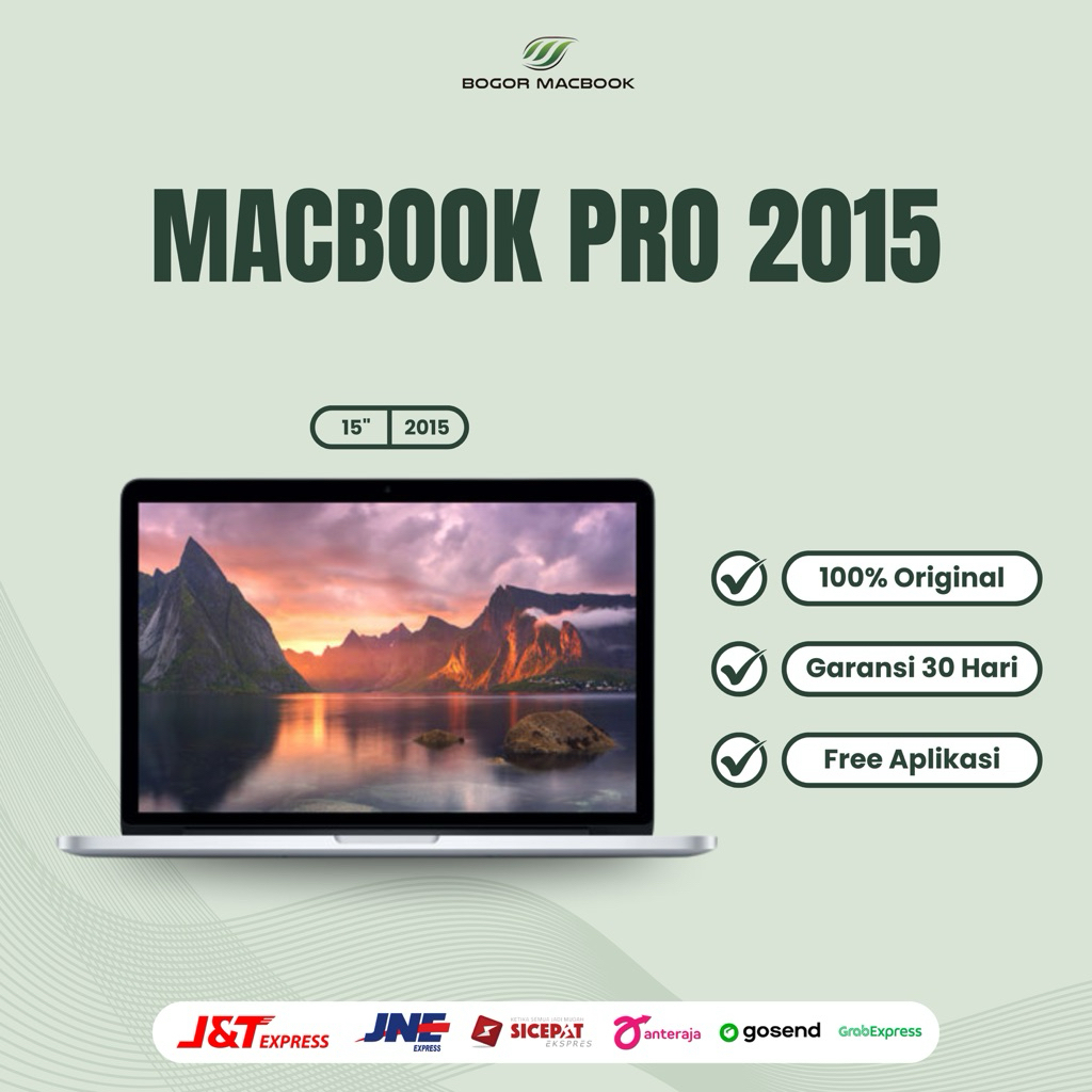 Macbook Pro 2015 (15 Inch) i7 || Ram 16/256gb/ 512gb Second Original