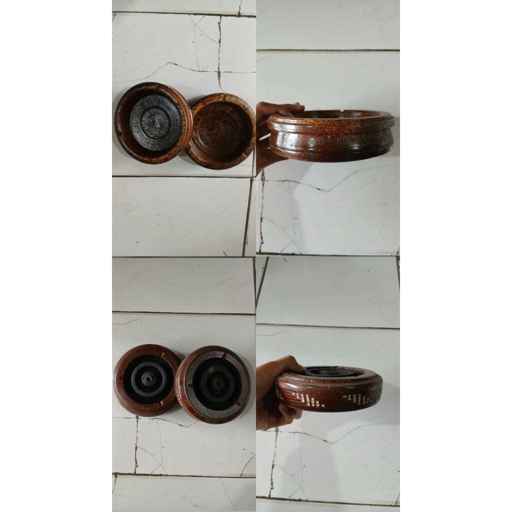 Asbak rokok/ Asbak kayu motif lucu