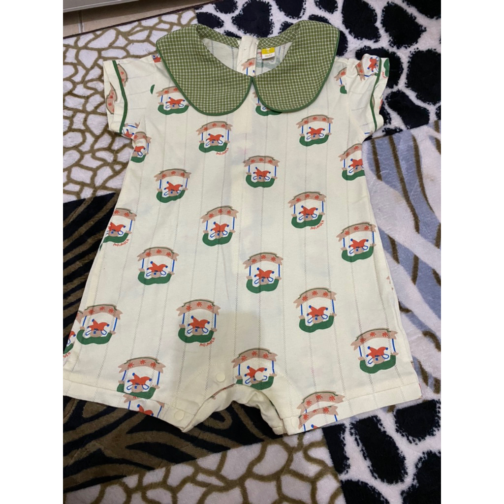 preloved jp romper moimoln size tag 90