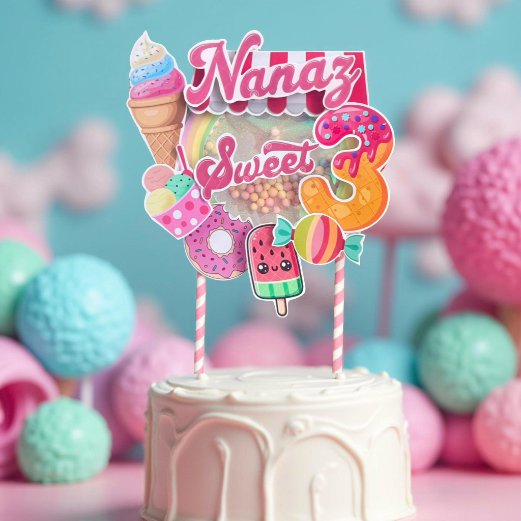 3D CUSTOM TOPPER CAKE POP UP TIMBUL