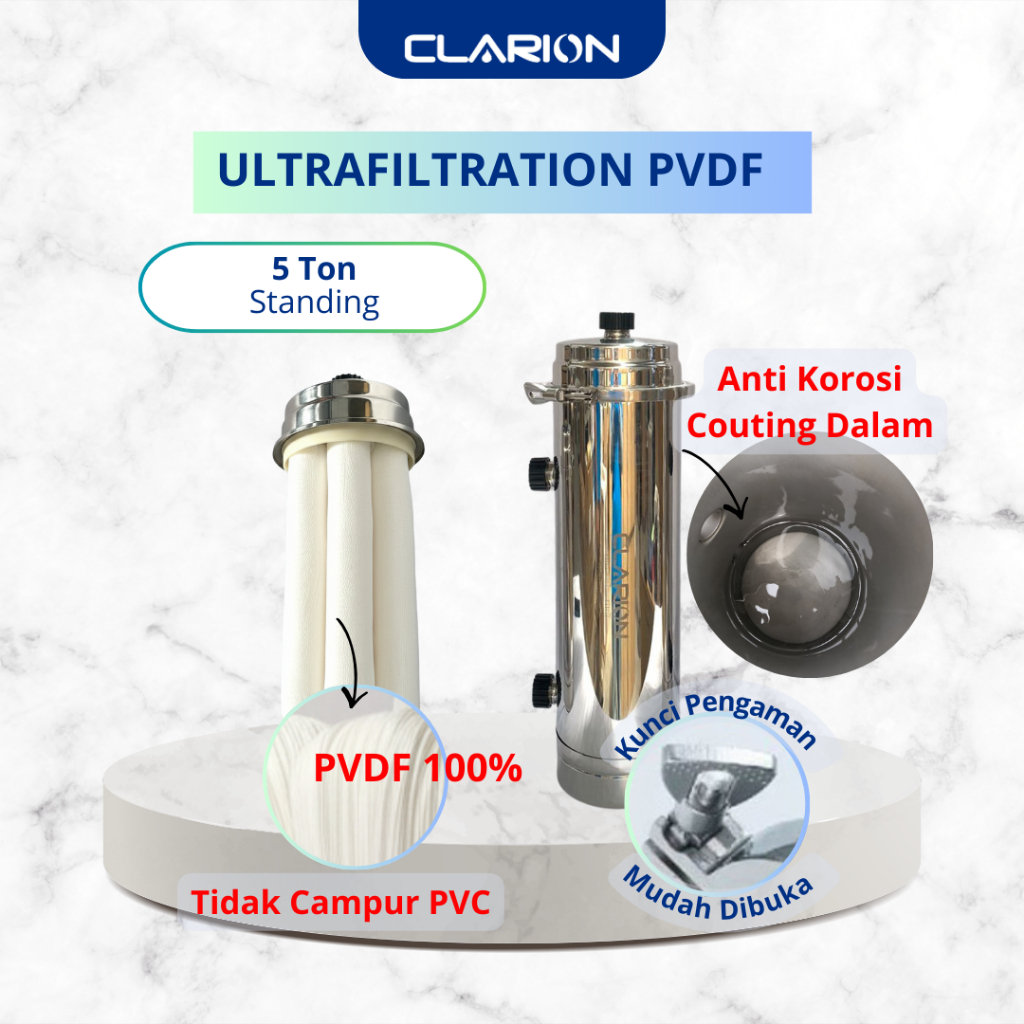 CLARION PVDF Prefilter Capacity 5.000 L/Jam, Type Standing