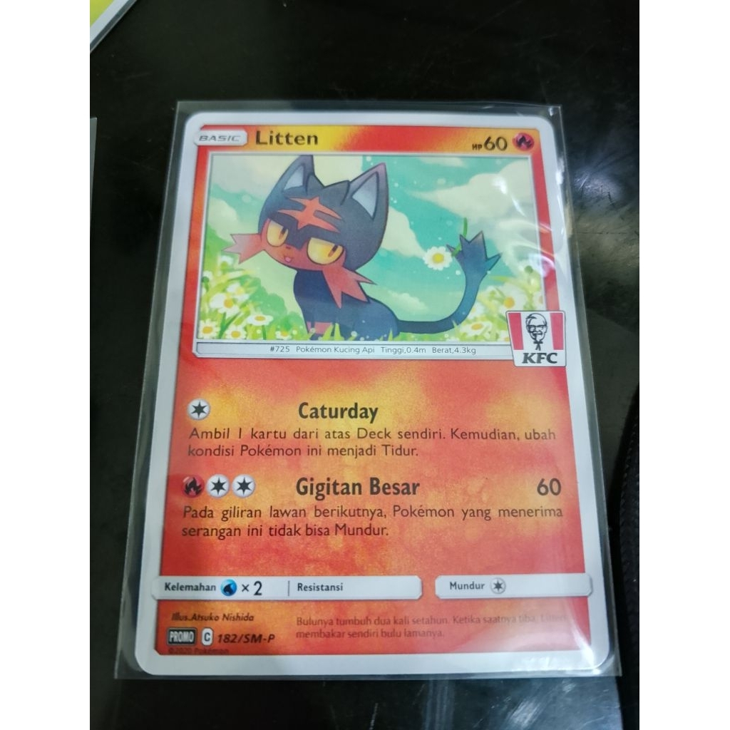Pokemon TCG Litten KFC promo