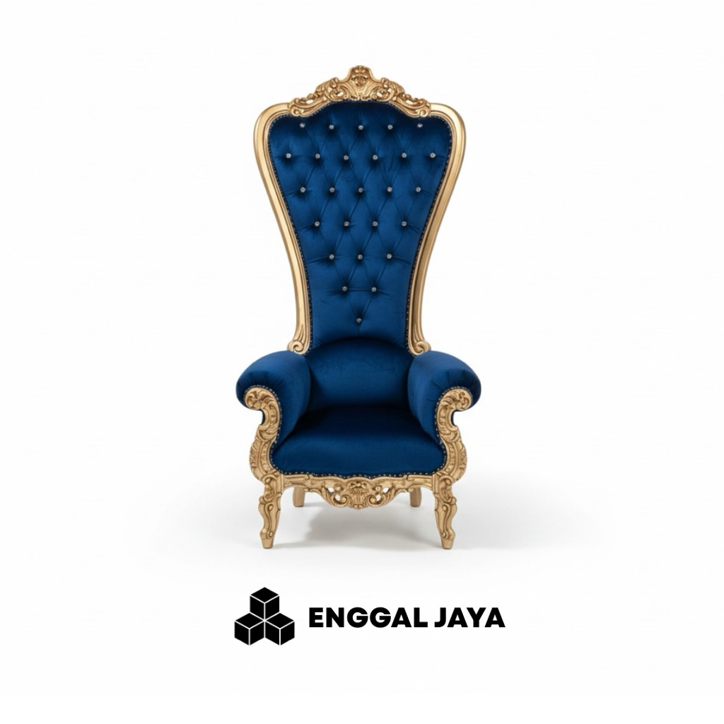 Kursi Kayu Jati Solid / Kursi Syahrini Elegan / Kursi Raja Mewah | SORANO