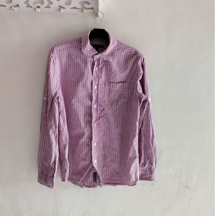 kemeja pria hangten kotak SIZE M