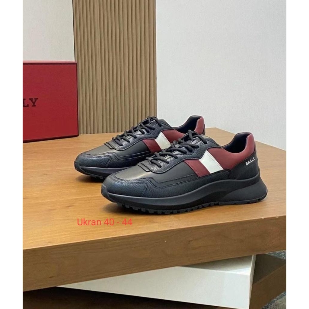 sepatu Sneakers Bally sepatu sneaker pria kulit