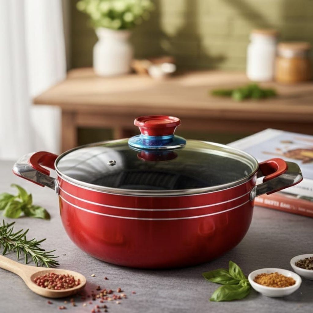 HAKASIMA 1 PCS RED COOKING BAZAR SET PROMO BERHADIAH PANCI FRYPAN BLUE SELAMA TERSEDIAA... AYO SILAK