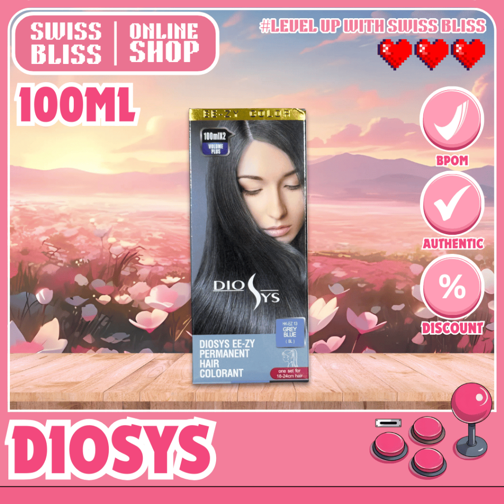 Diosys Hair Color Grey Blue 100ml Tahan Lama