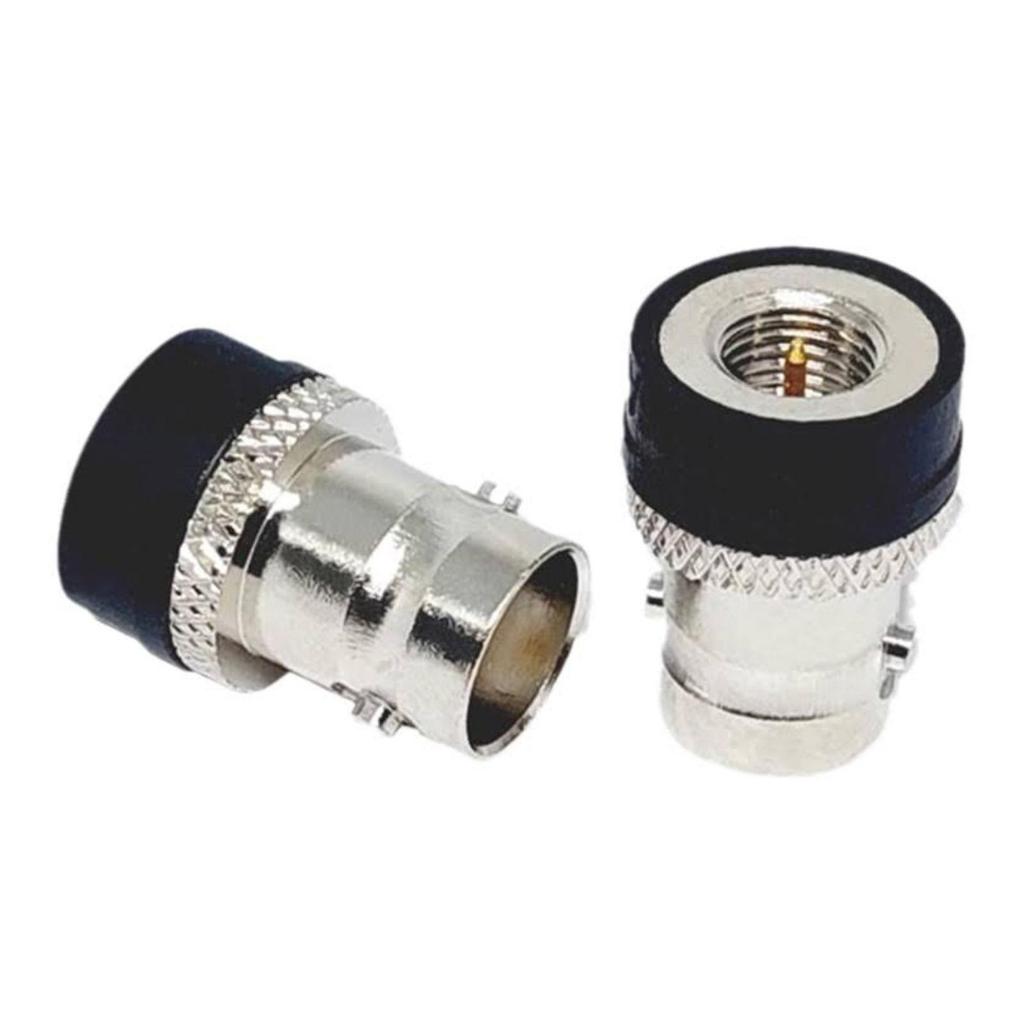 Satuan Konektor SMA Male To BNC Female Connector ke Cowo Cewe Jarum Sambungan Antena HT Kenwood
