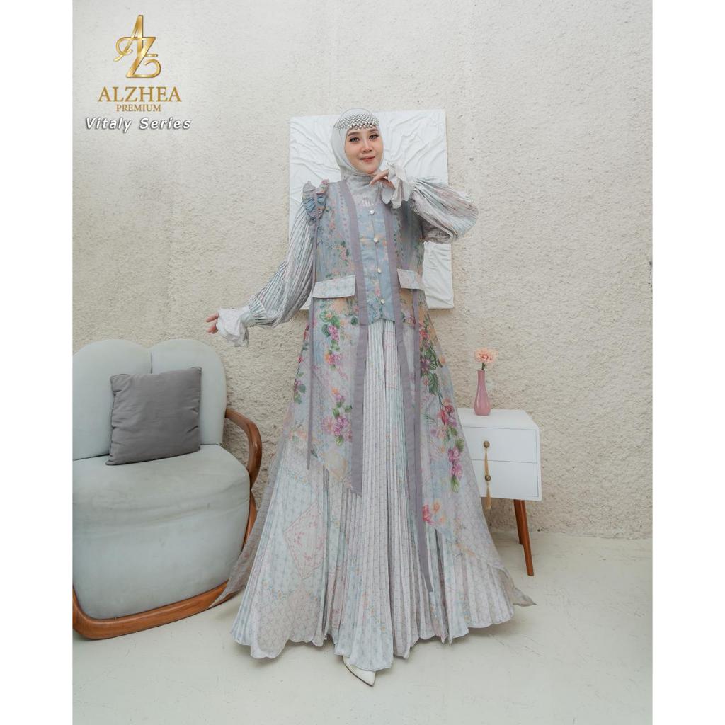 VITALY SERIES BY ALZHEA PREMIUM / GAMIS ALZHEA TERBARU / GAMIS MEWAH / DRESS MUSLIMAH / BAJU SYARI