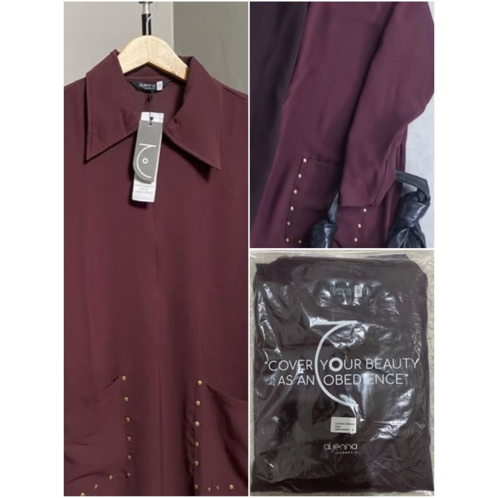 Laeeba Dark Maroon Aljenna S