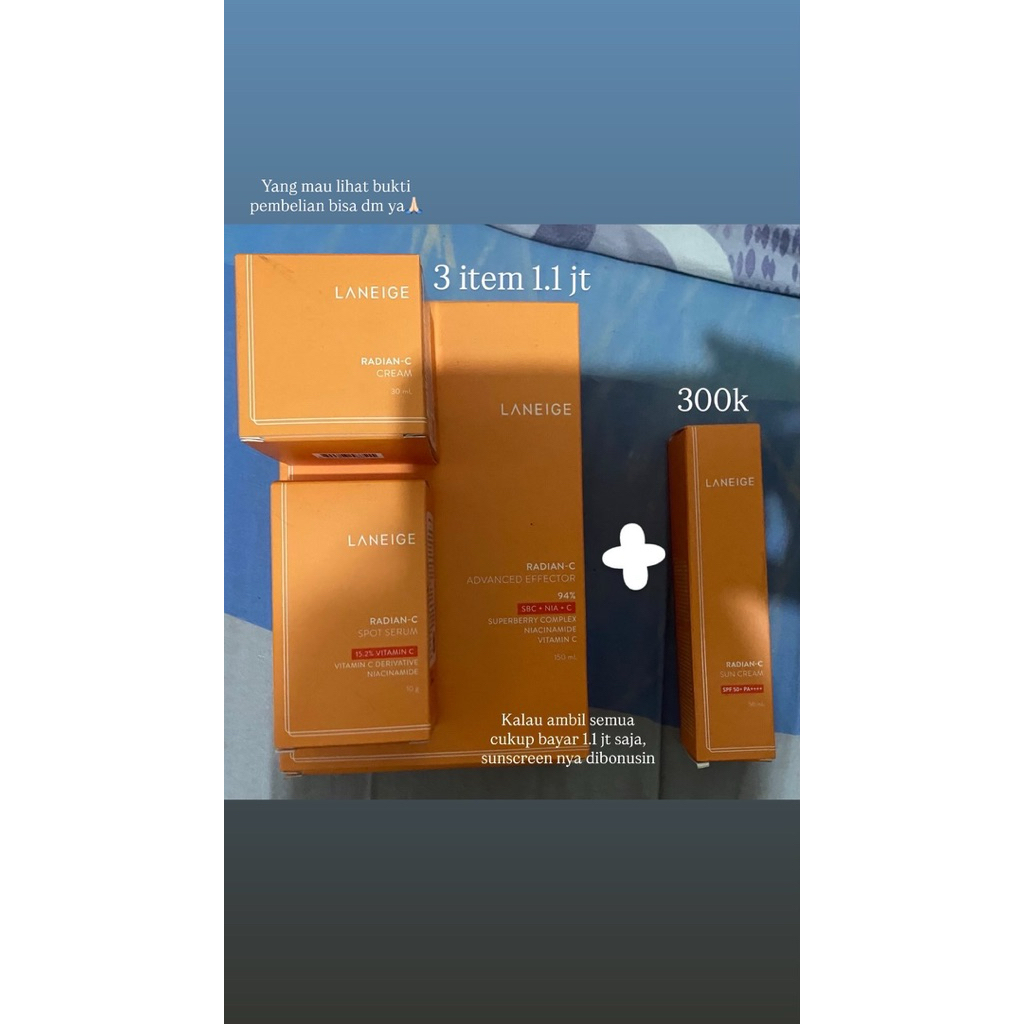 not Preloved, Laneige skincare