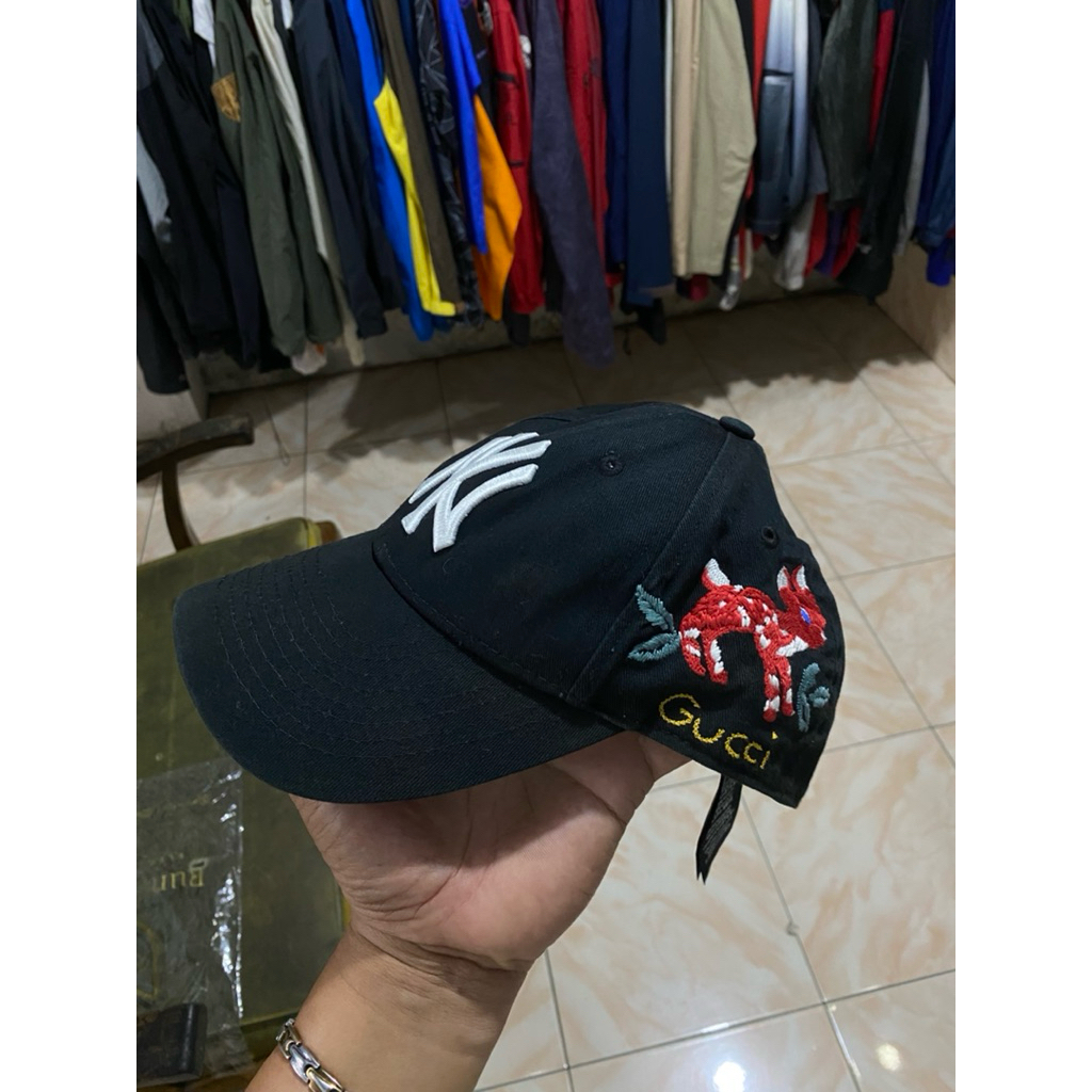 gucci x ny yankess baseball cap authentic
