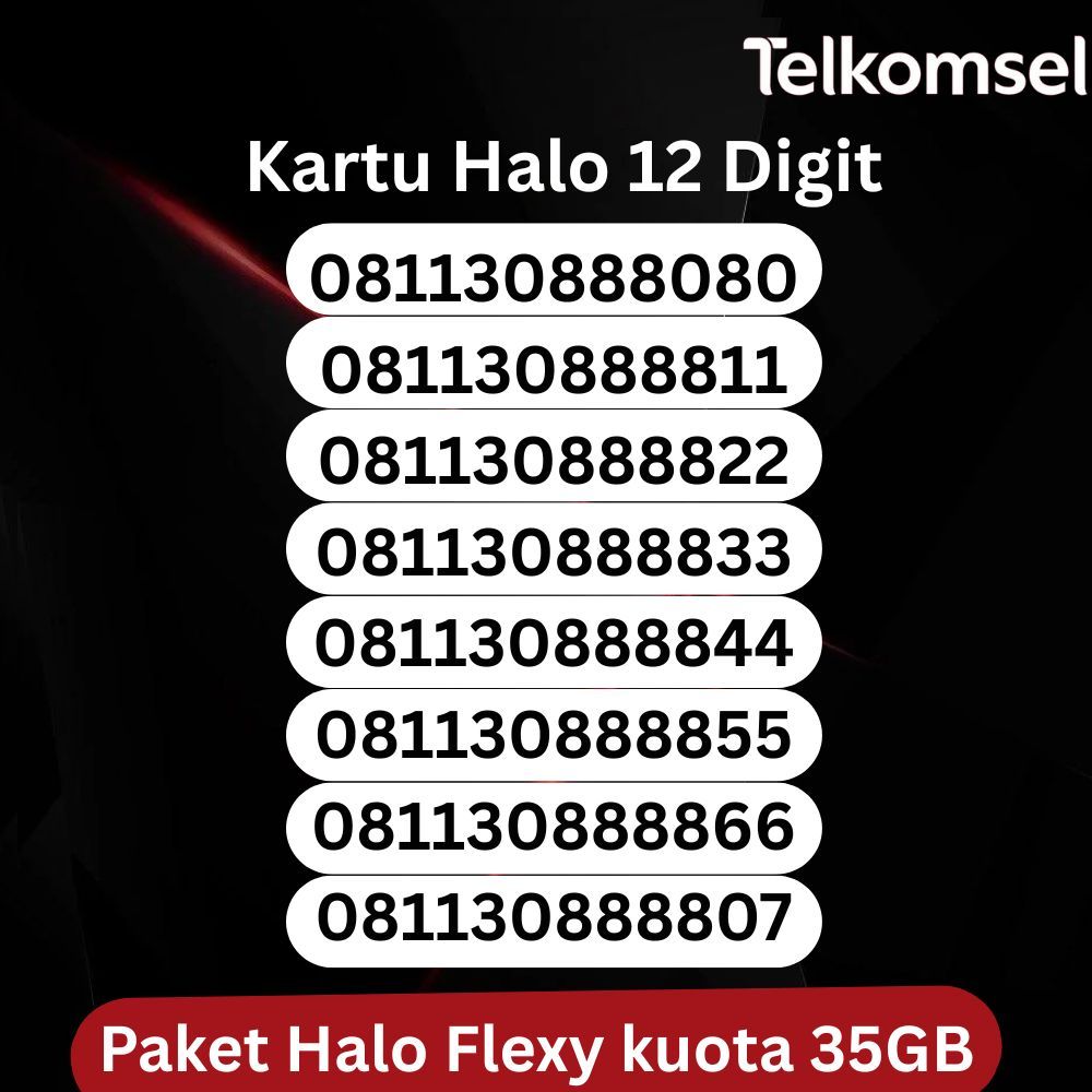 PERDANA CANTIK / KARTU HALO / NOMOR CANTIK / NOMOR 10 DIGIT / NOMOR TELKOMSEL CANTIK