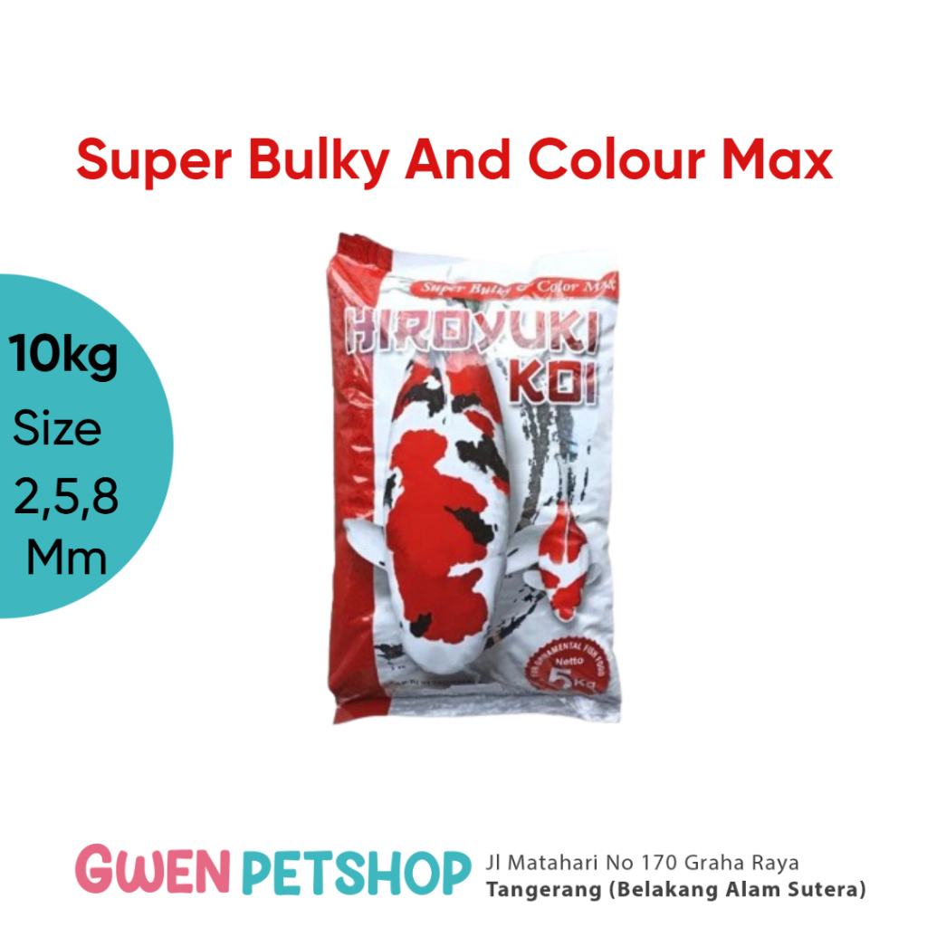 PAKAN IKAN KOI HIROYUKI SUPER BULKY 5KG