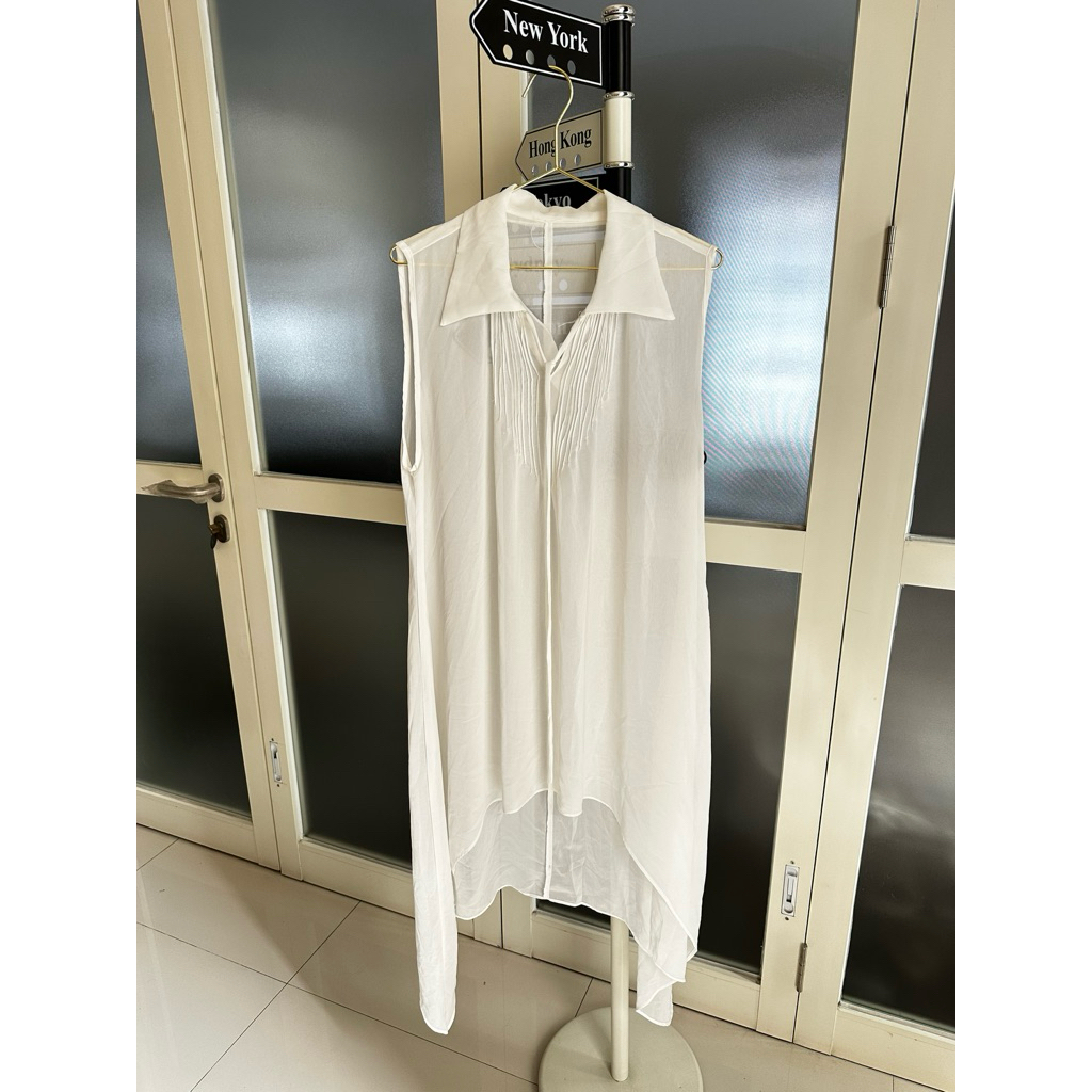 Outer Panjang Wanita | Outer gamis ceruty | hijab friendly (Broken White)