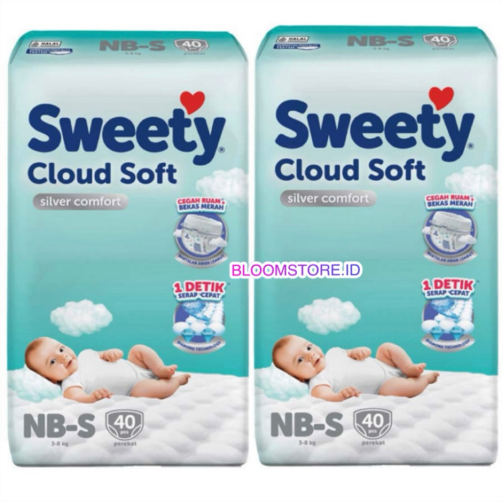 Paket Hemat Sweety Silver Comfort NB-S40 (PEREKAT) Sweety Cloud Soft Minimal Pembelian 2 Ball