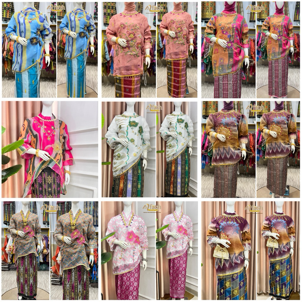 BAJU BODO NO 1 SULTAN PRISKA BORDIR EMAS BAJU BODO LAKBU LABBU ASLI SENGKANG SUTERA BUGIS MAKASSAR D