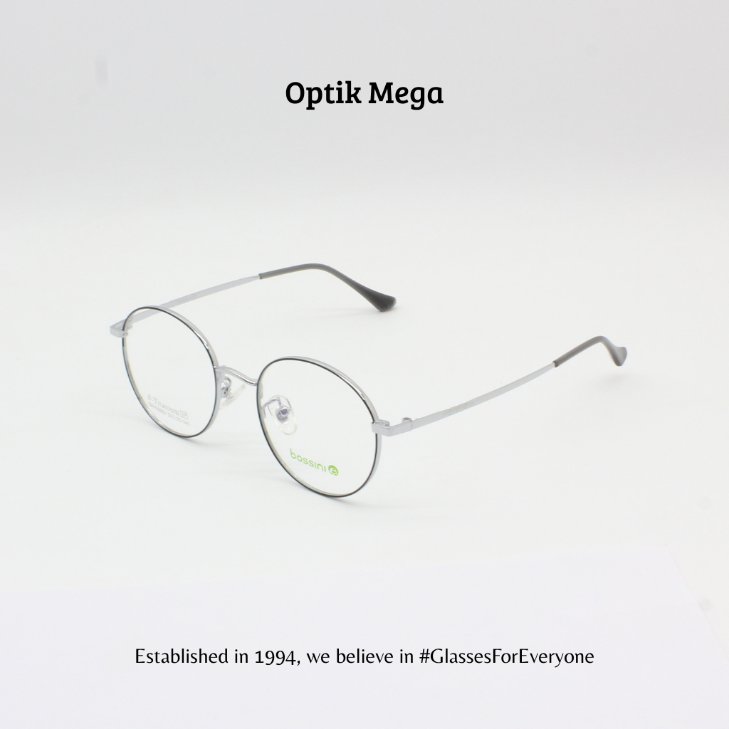 OPTIK MEGA - BOSSINI Titanium 55003 Silver Black/Matt Black Unisex