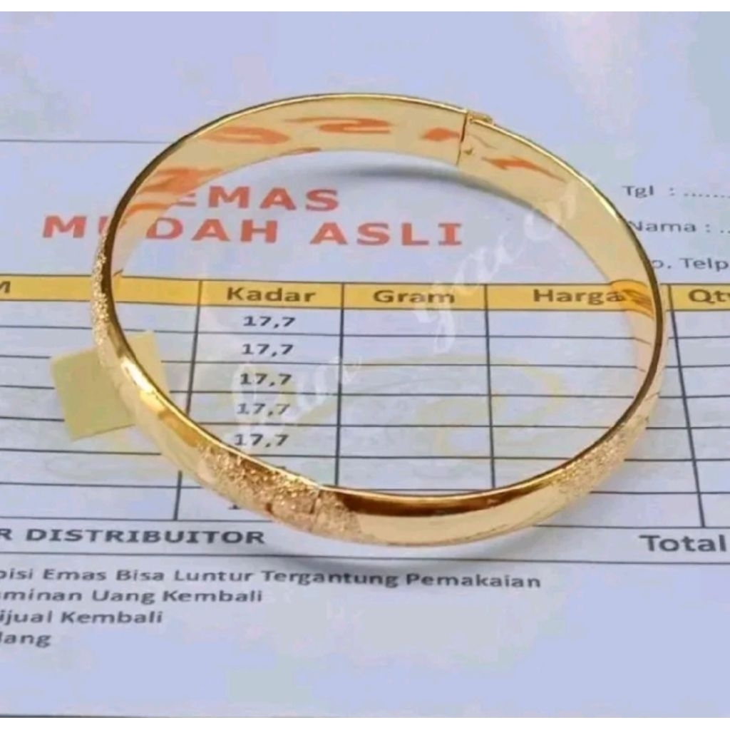 Gelang Bangkok Pasir Premium Berlapis Emas Muda Free Surat Dari Toko Kami Bestseller