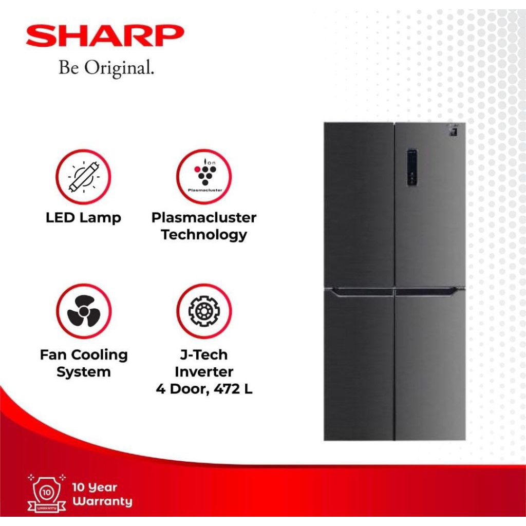 KULKAS SHARP 4PINTU SIDE BY SIDE SJ-IF50PM-DS 472LITER SIDE BY SIDE SHARP KULKAS SHARP 4 PINTU SJIF5