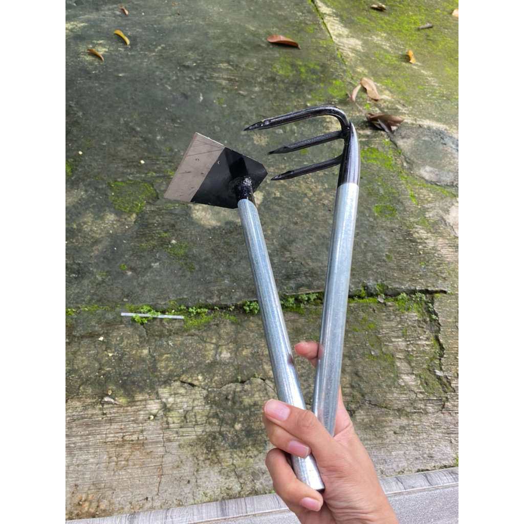 paket cangkul mini + garuk mini murah alat berkebun dan pertanian