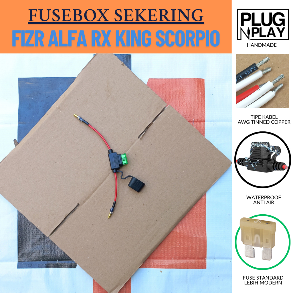 KABEL AKI FUSEBOX FIZR SCORPIO RX-KING ALFA CRIPTON FORCE ONE CUSTOM