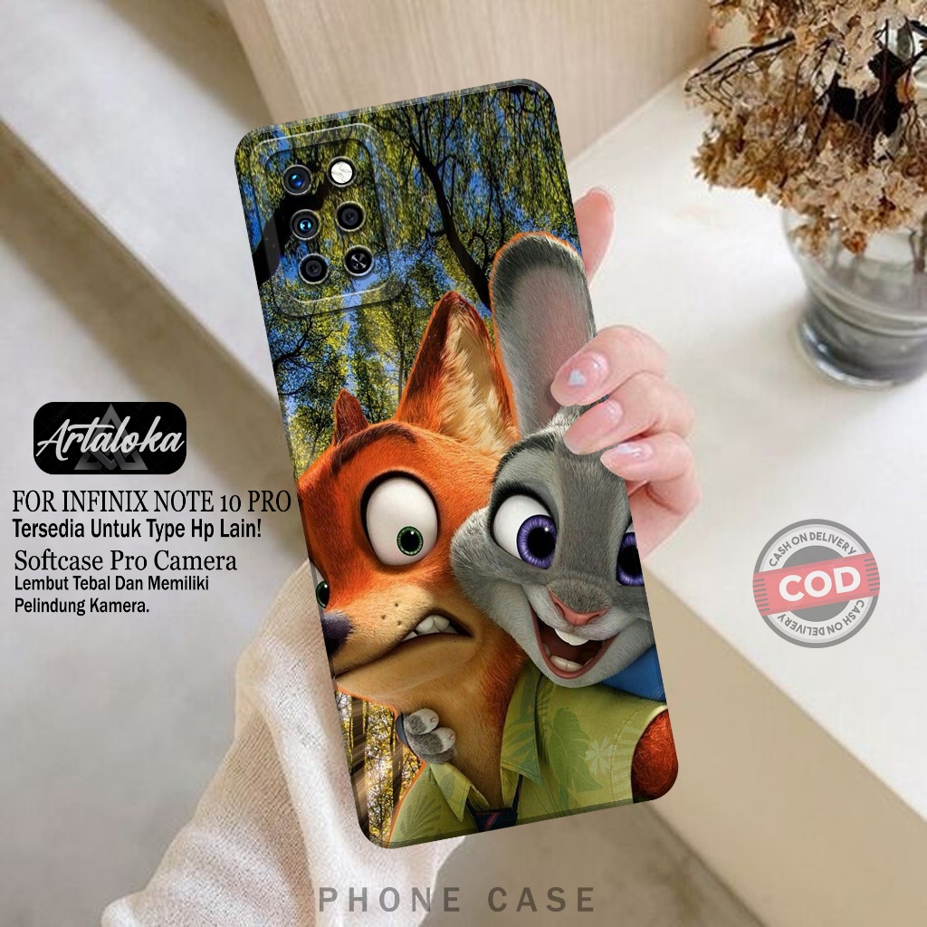 Softcase Hp Infinix Note 10 Pro Fashion Case Kartun Case Infinix Note 10 Pro Silikon TPU Pro Camera 