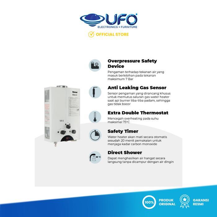 Water Heater Rinnai REU-5CFC || REU 5CFC || REU 5 CFC || REU5CFC WATER HEATER GAS GARANSI RESMI RINN