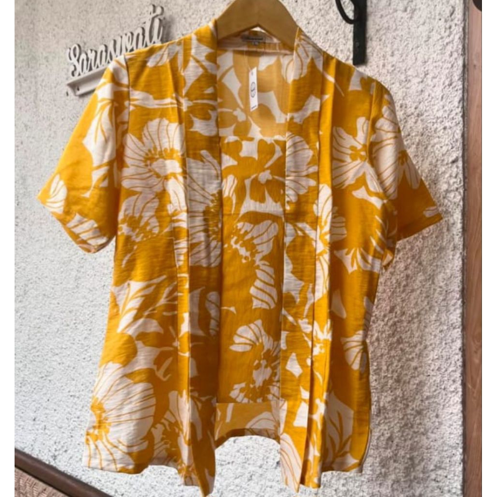 kebaya kuning mustard