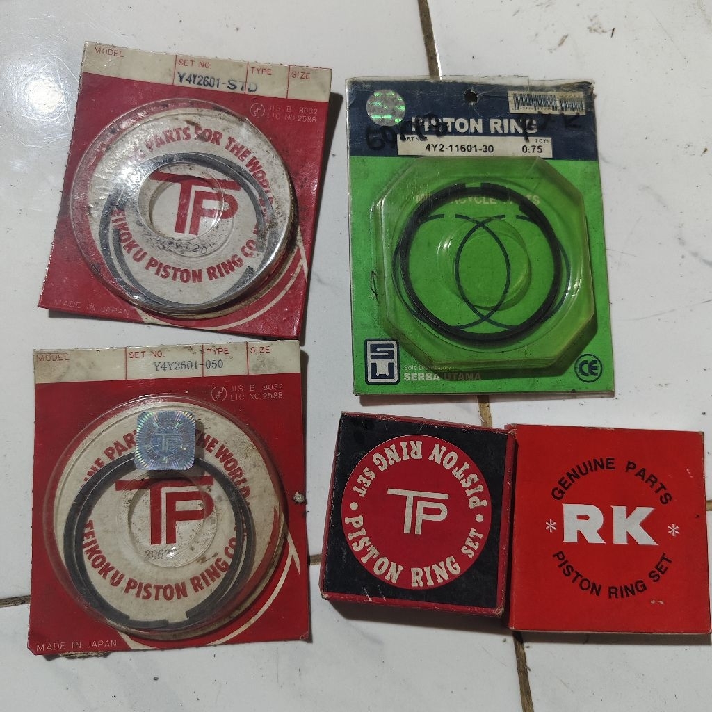 ring piston yamaha RXKing os 0 25 50 75 150 oversize seher seker 4Y2 RXK standart std nol